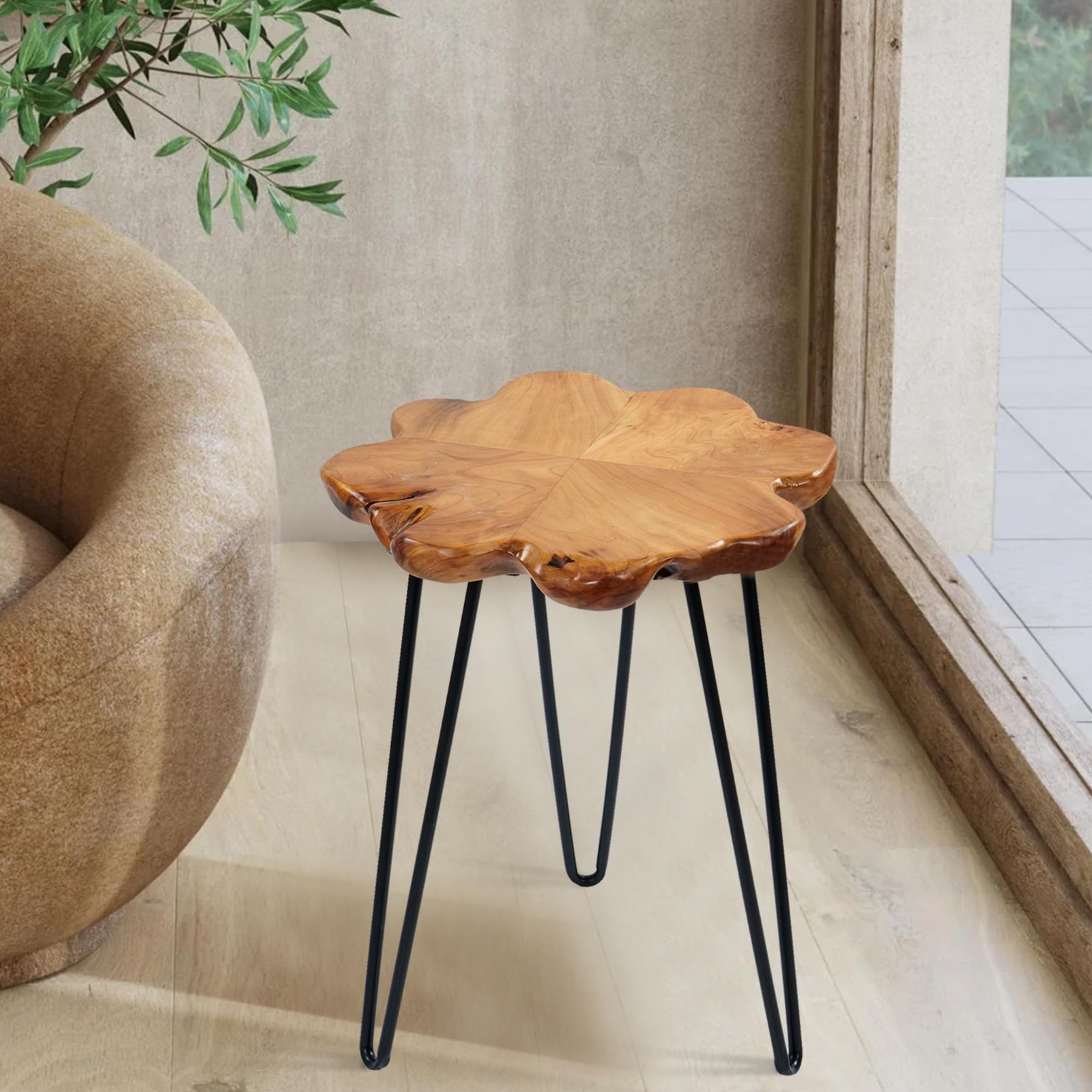 Warmaxx Natural Cedar Wood Live 15″ x x 17.6″ H, 4 Leaf Clover