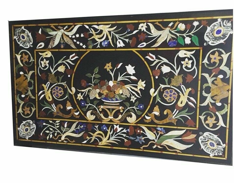4’x2′ Marble Dining coffee Table Top inlay malachite center Table Center Table