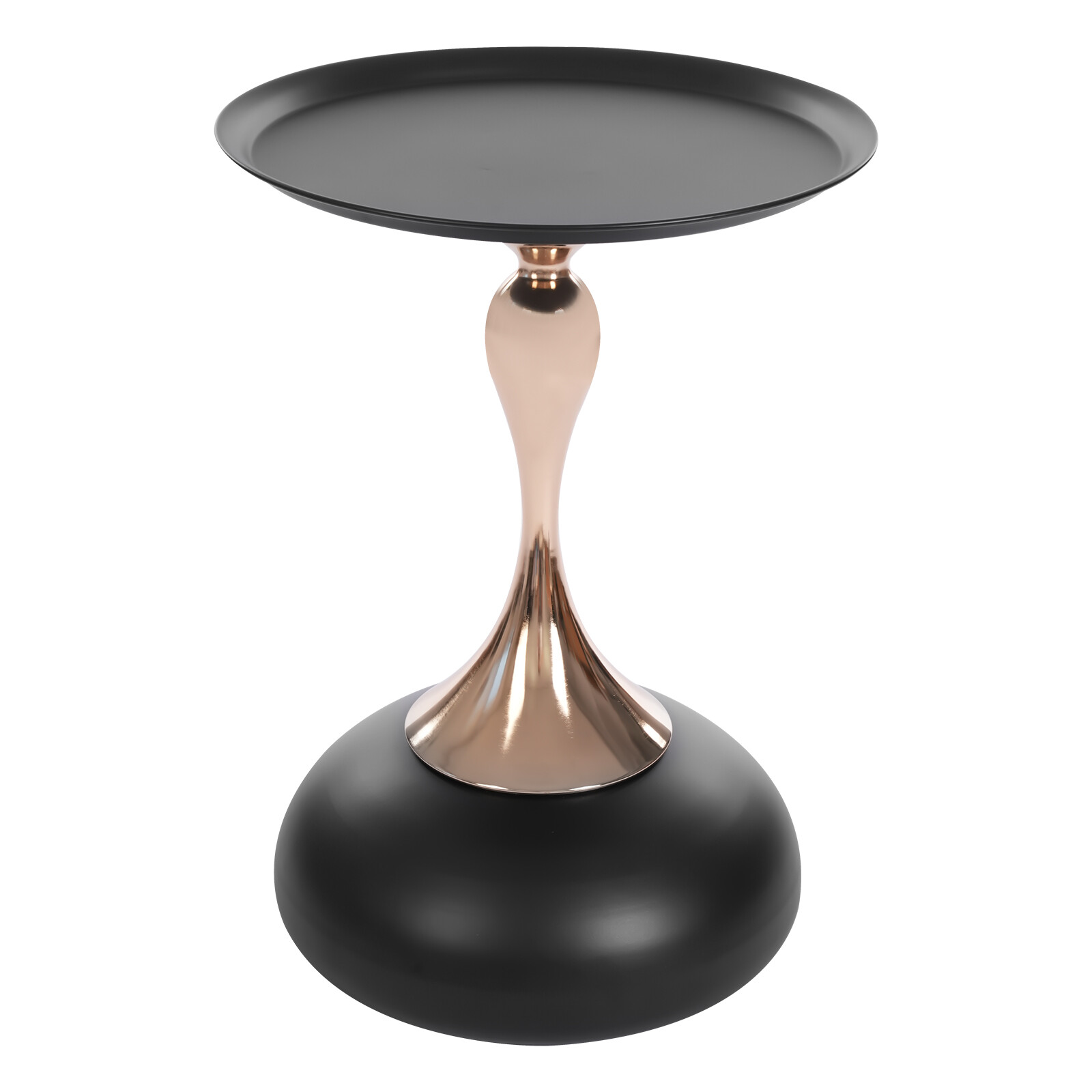 Round Side Table Metal Sofa Small End Table Drink Table for Living Room Bedroom