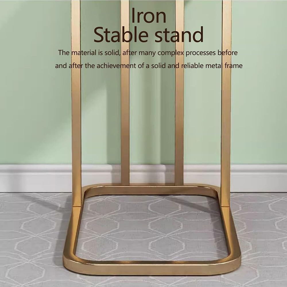 C-shaped Sofa Side Table Modern Side Table End Table With Sturdy Metal Frame