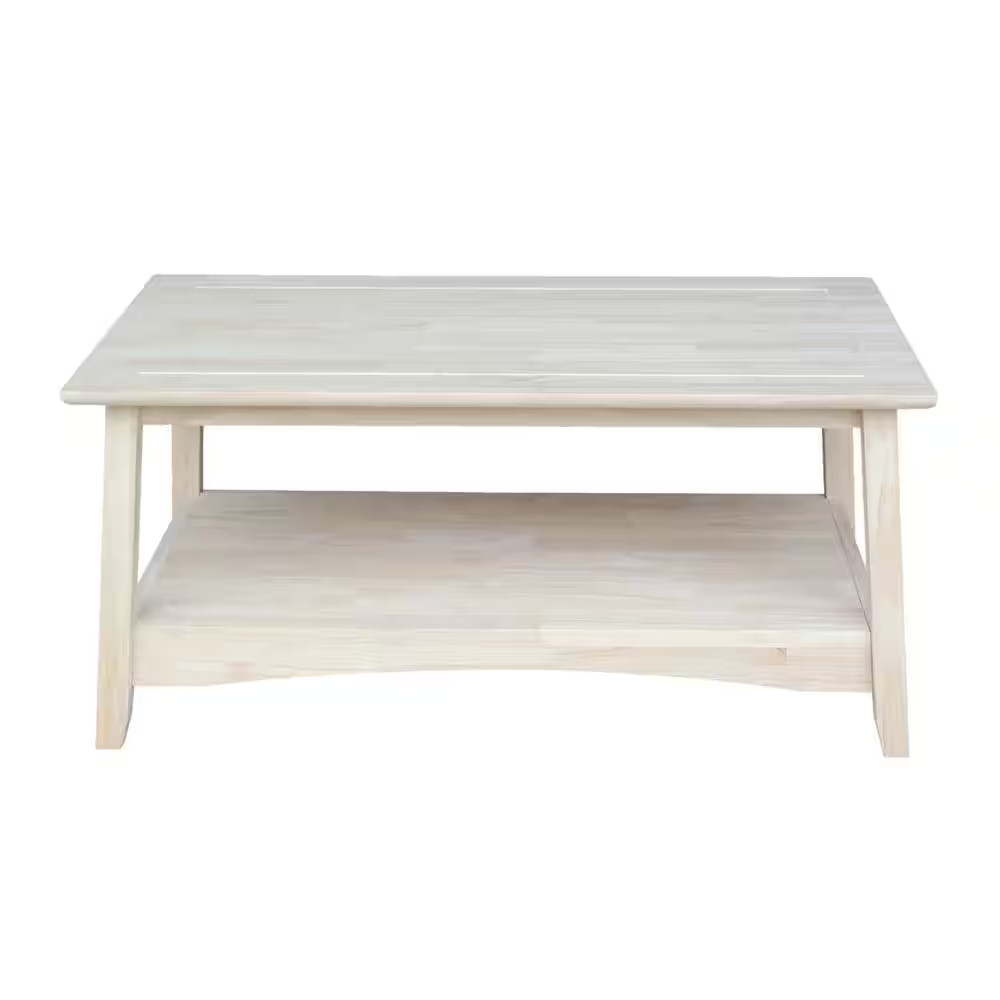 Bombay 39 In. Unfinished Medium Rectangle Wood Coffee Table