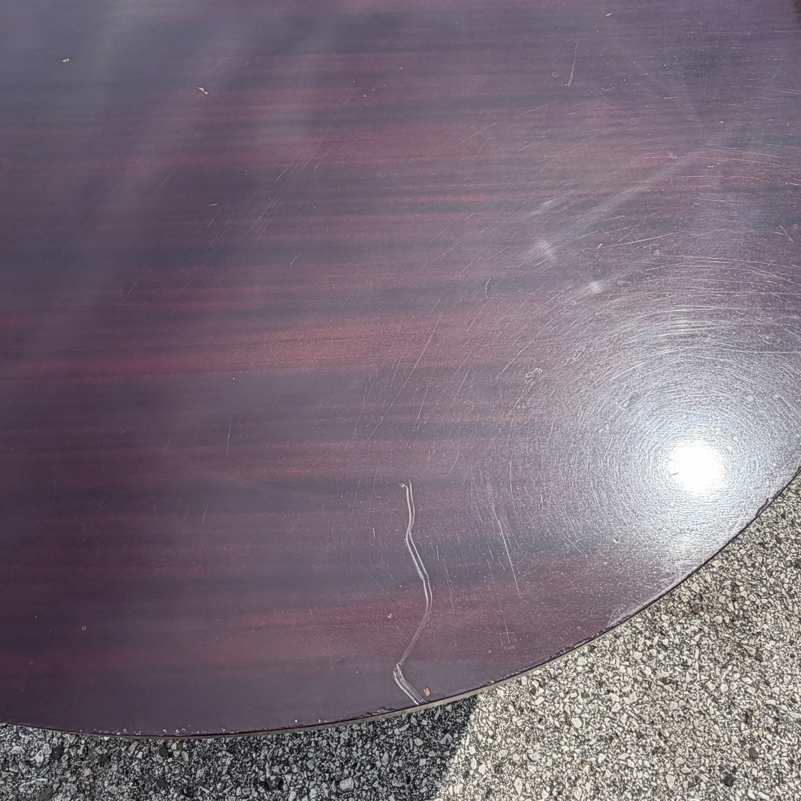 Baker Barbara Barry Art Deco Style Oval 2 Leaf Extension Mahogany Dining Table