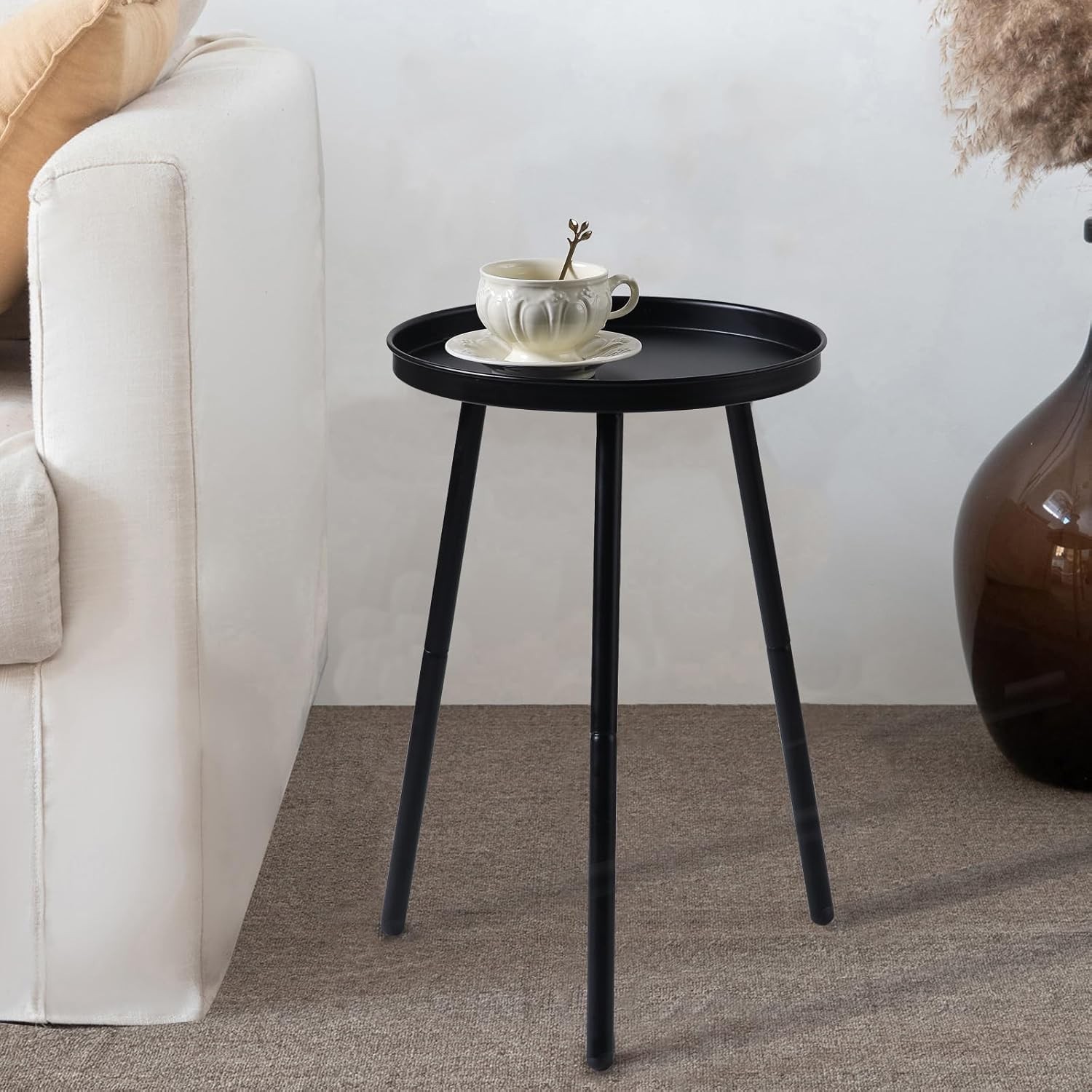 Side Table End Table Any Room Small Side Tables Small Spaces Pure Golden W/ 3