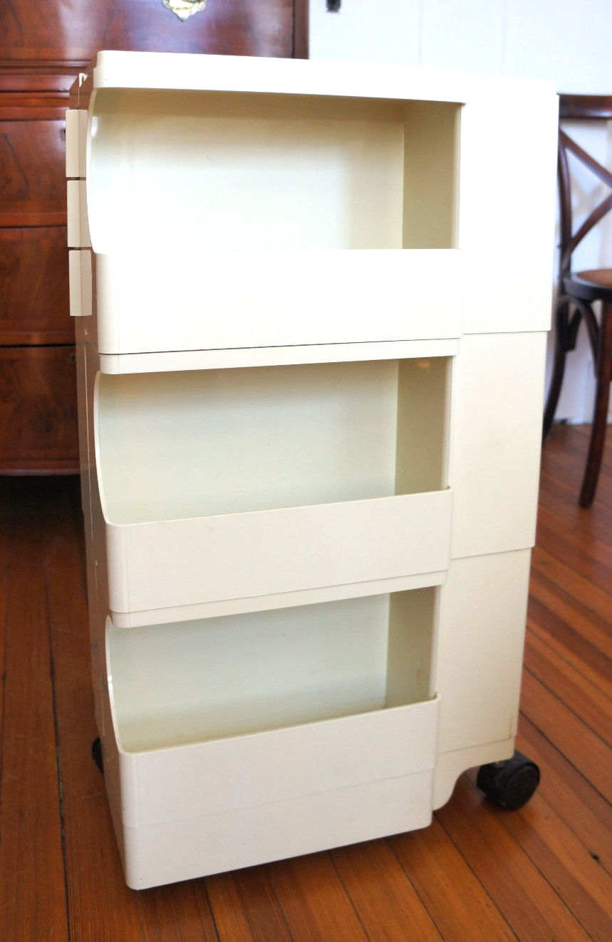 Joe Colombo 1970s Bieffeplast Iconic Original Boby Office Trolley ORGANIZER