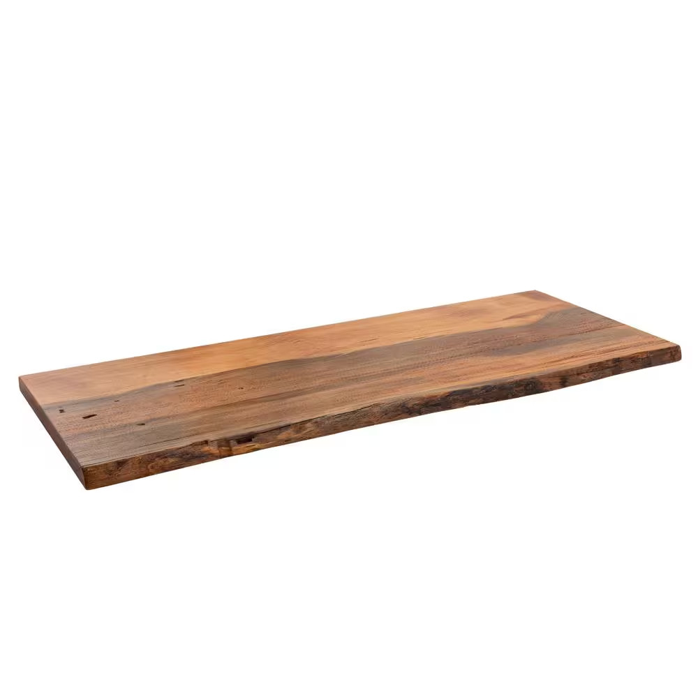 48 In. X 16 In. X 1.25 In. Sunset Cedar Stain Restore Console Table Wood Top