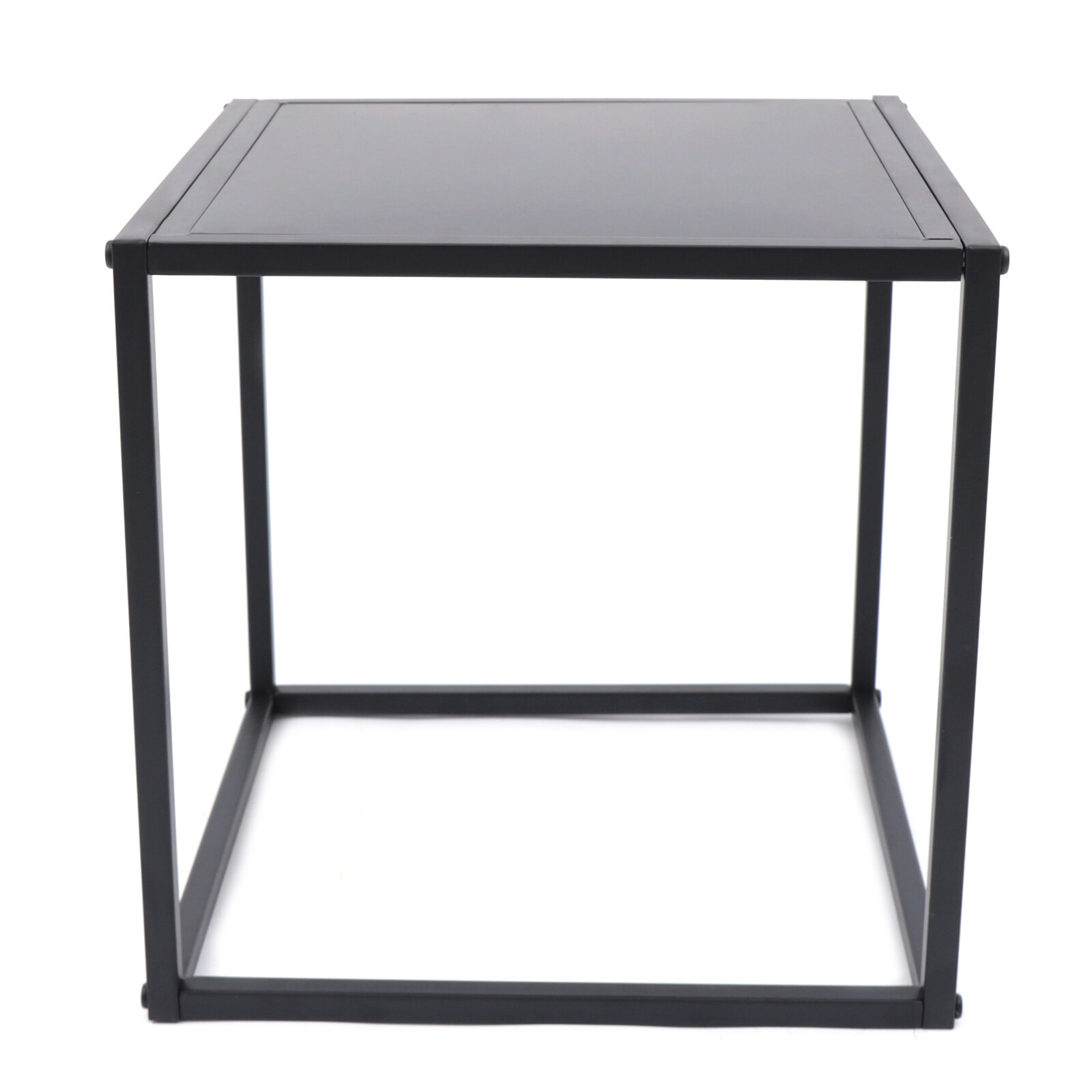 2* Metal End Table Square Side Table Coffee Table Flower Plant Pot Display Stand