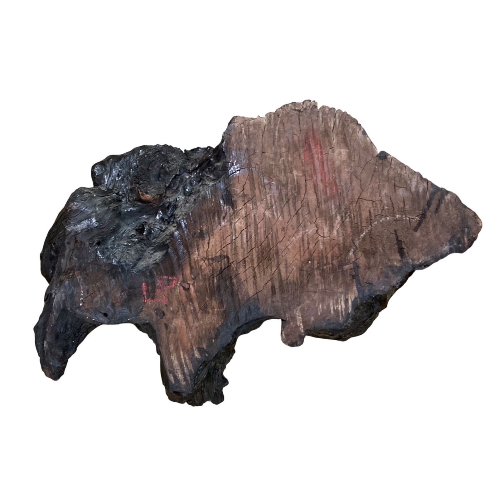 Natural Live Edge Wood Slab Table Top Decor Riser Shelf