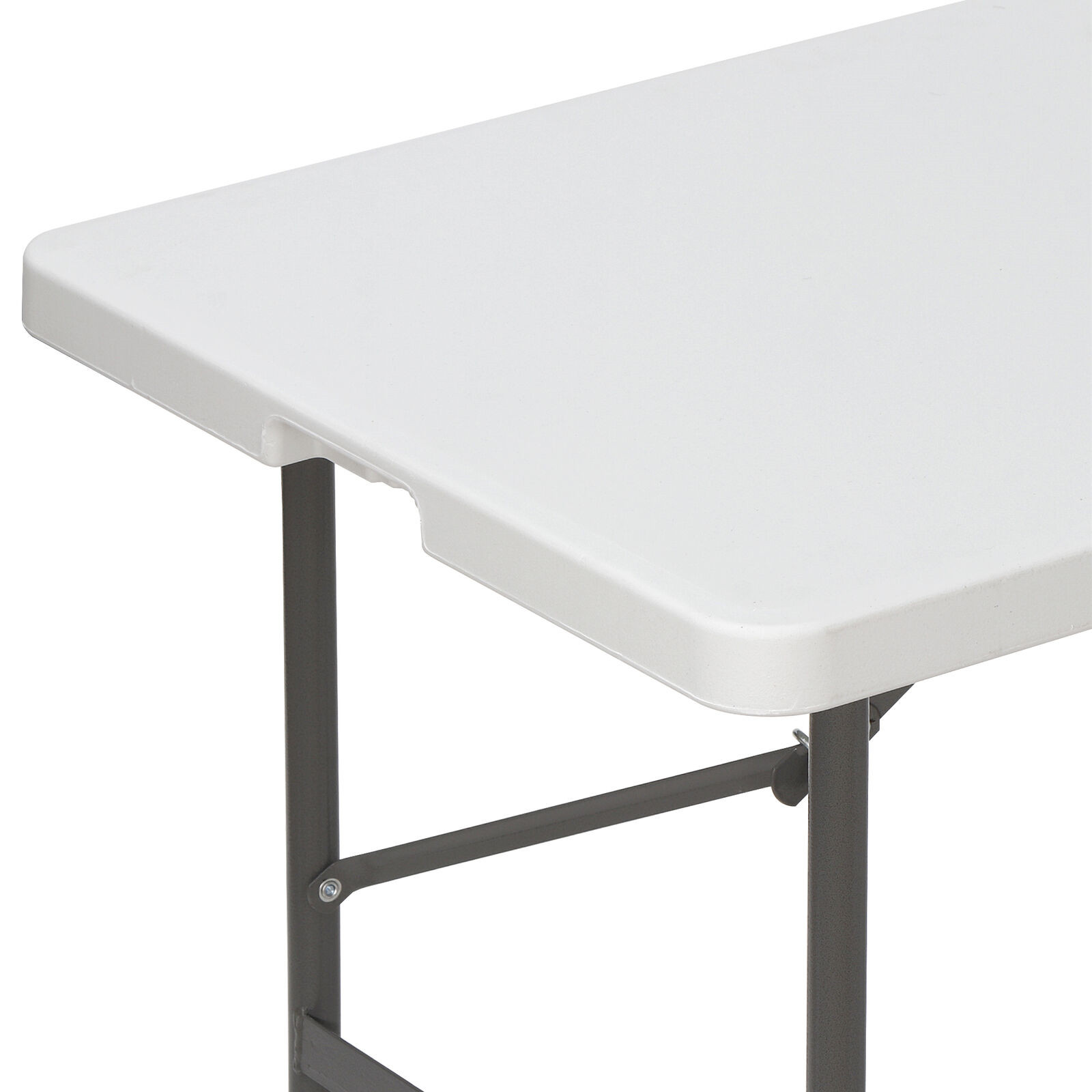 4ft Plastic Folding Table Camping Table for Picnic BBQ Indoor Outdoor White