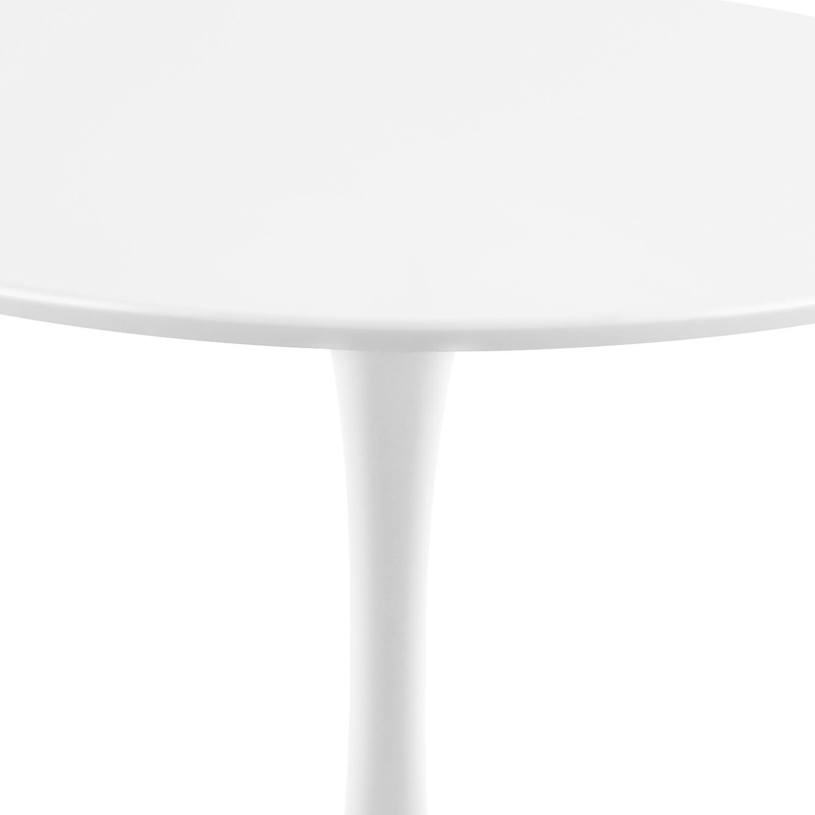 Round Tulip Pedestal Dining Table Mid-Century Modern Coffee Leisure Table White