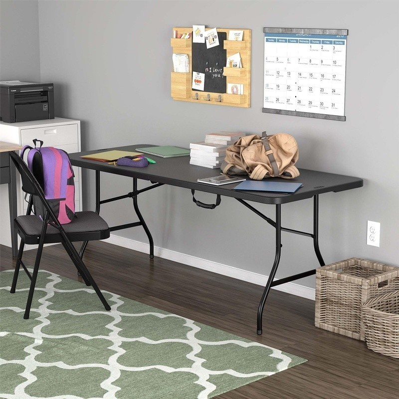 6ft Folding Centerfold Table Heavy Duty Waterproof Resin Ideal Events & Picnics