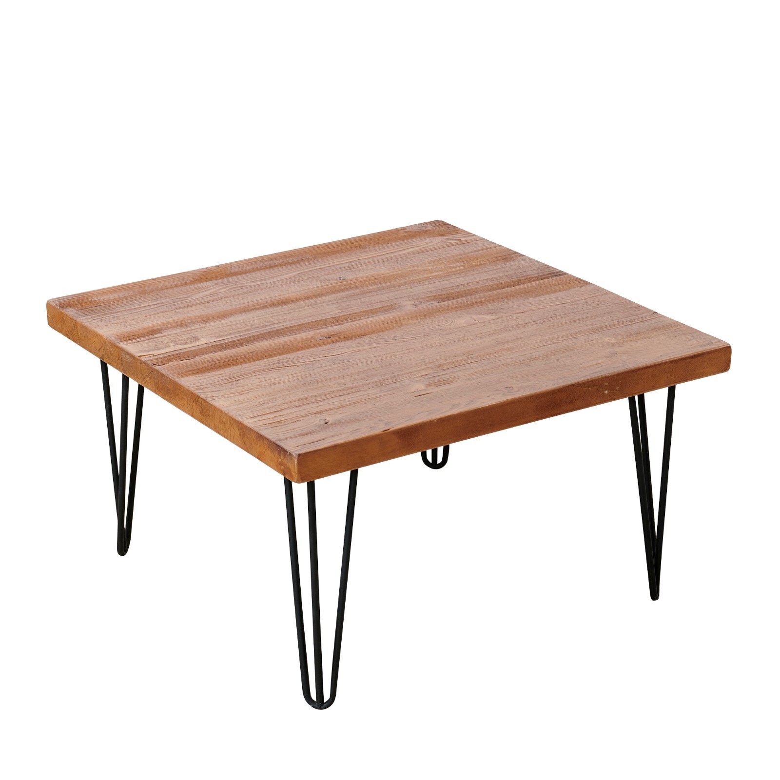 Rustic Square Old Pine Wooden Coffee Table Home Furniture for Living Room Decor
