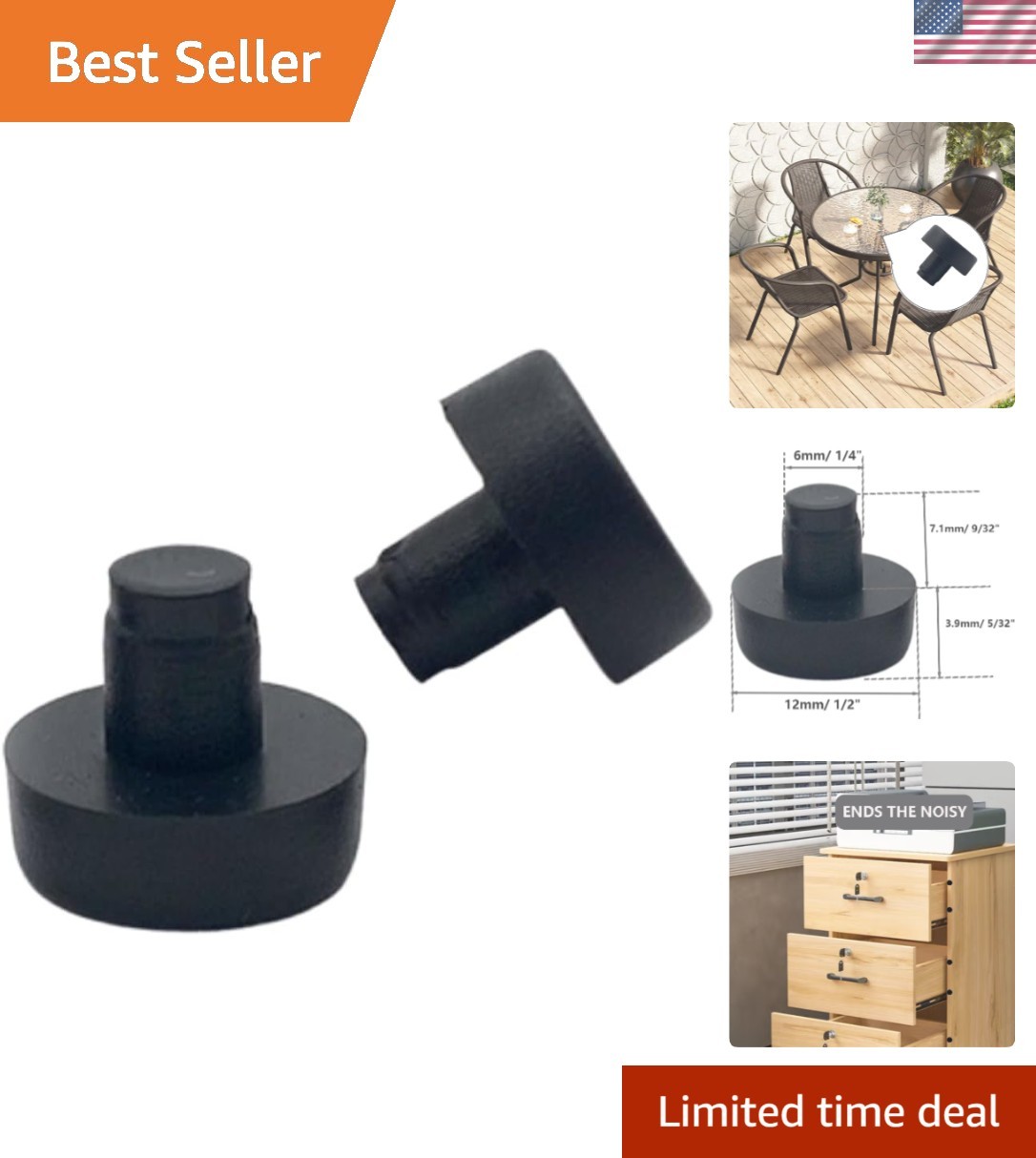 Durable PVC Glass Top Bumpers – 40 Pack for Furniture Protection and Cushioning