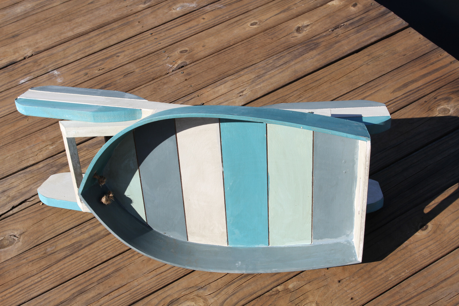 Foldable Boat Shape Side Table For Your Sunroom, Deck Or Patio,all occasion gift