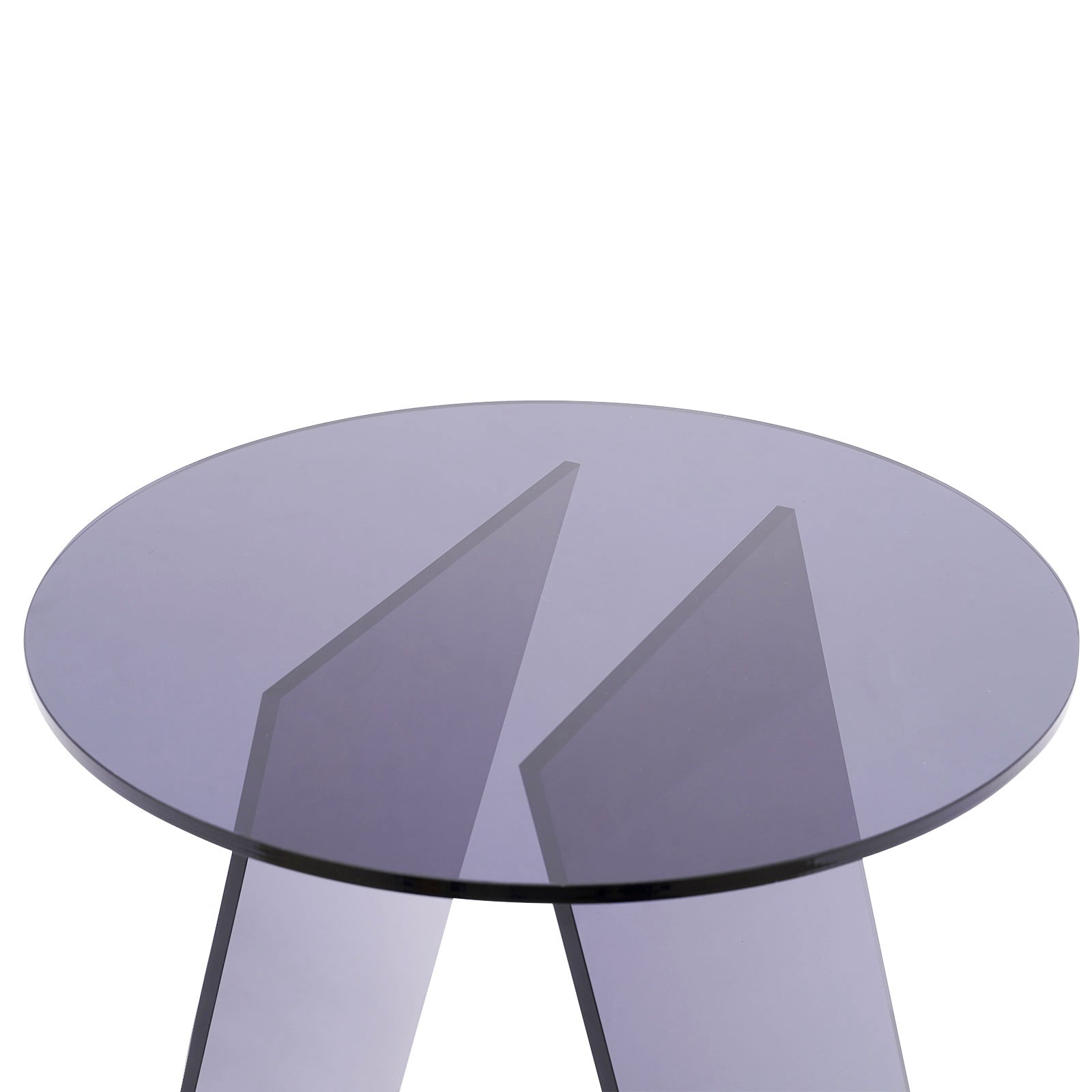 17.71in H Side Table Acrylic End Table Modern Nightstand Floorstand Coffee Desk