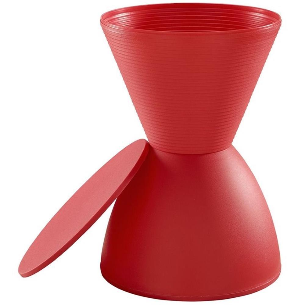 Hawthorne Collections 17″ Storage Stool in Red