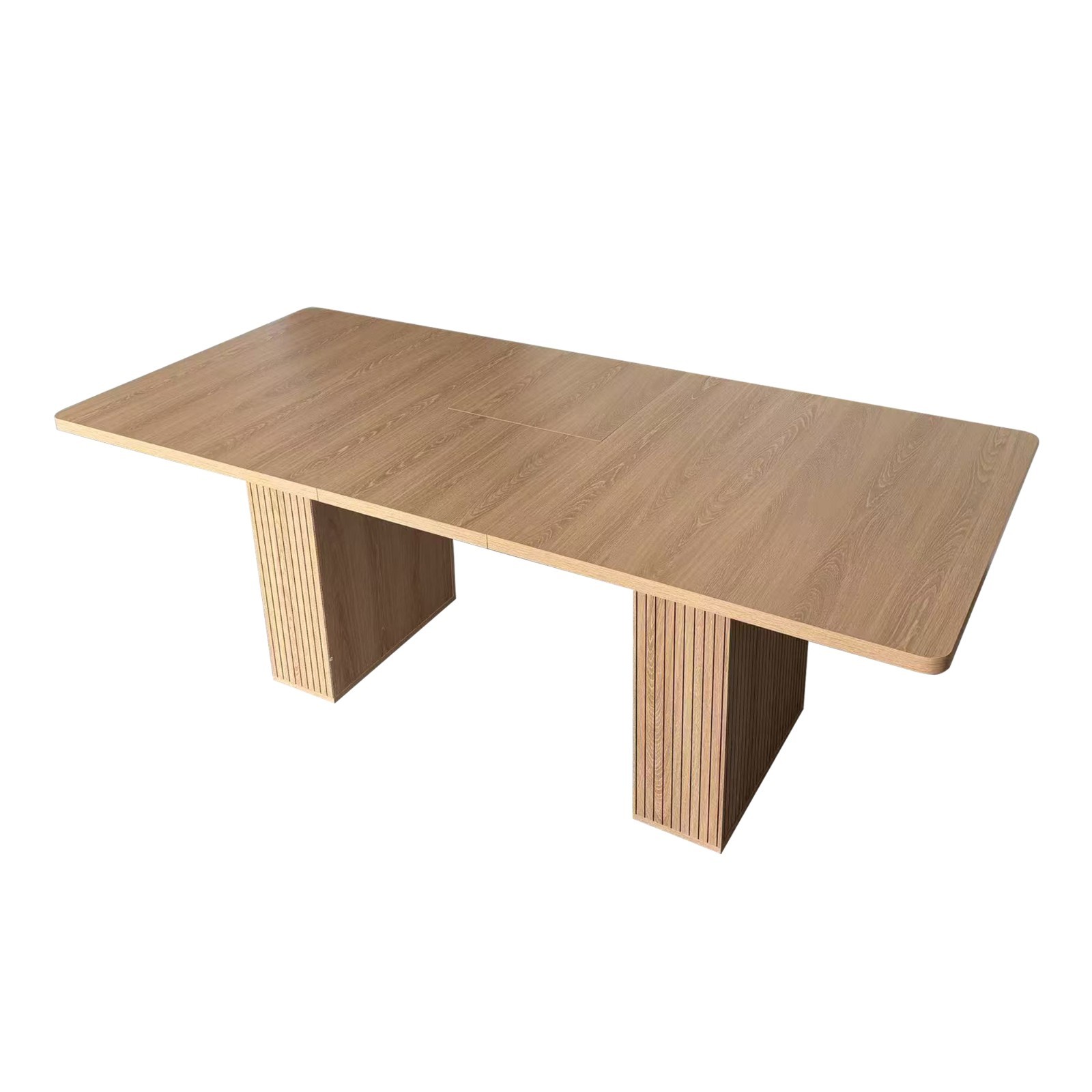Expandable dining Table with Storage Minimalist Dining Table for 6-10 People