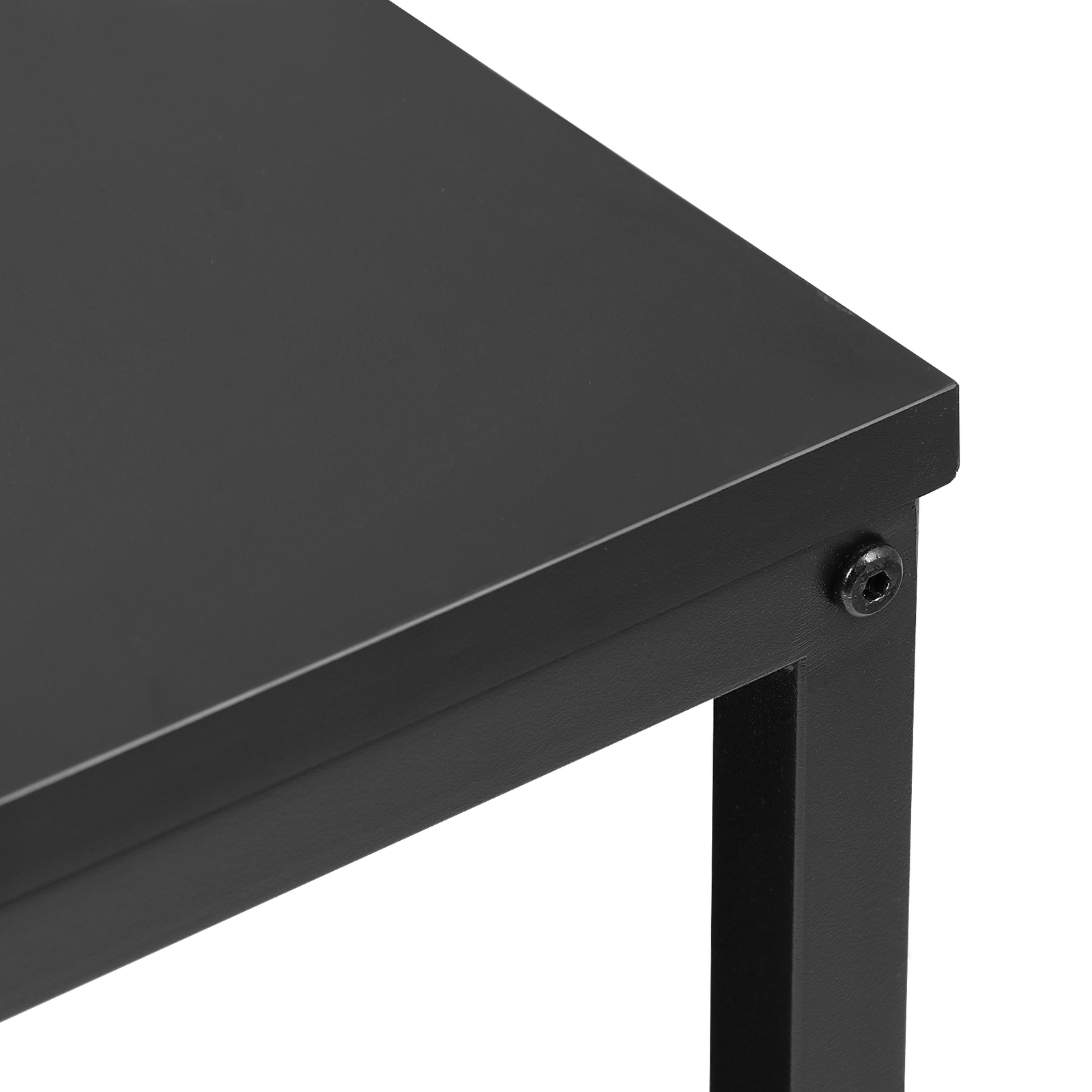 Coffee Table Storage Shelf with Metal Feet Retro Style Living Room Coffee Table