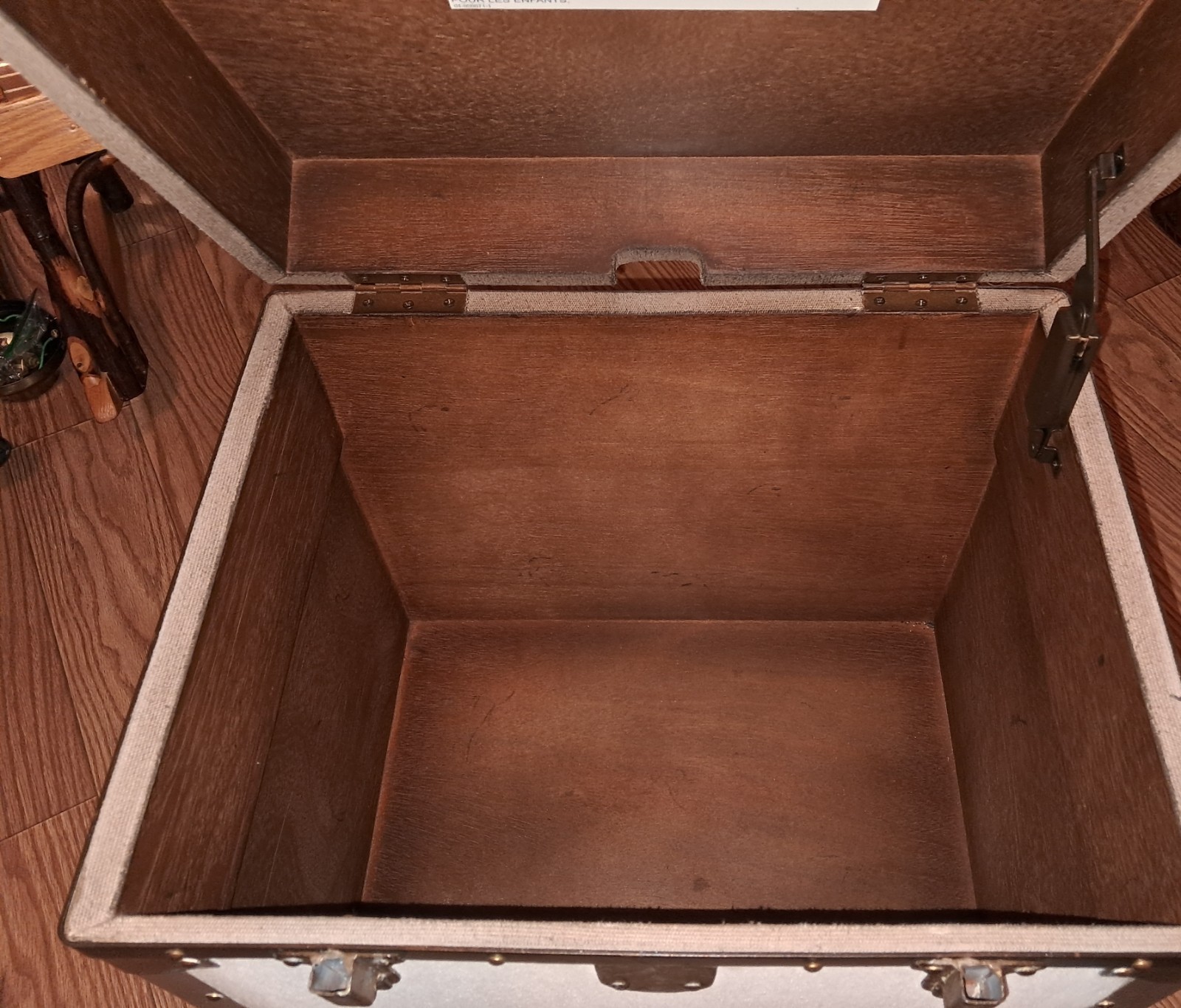 Pottery Barn Trunk End Table Ludlow —- $699.00 + tax