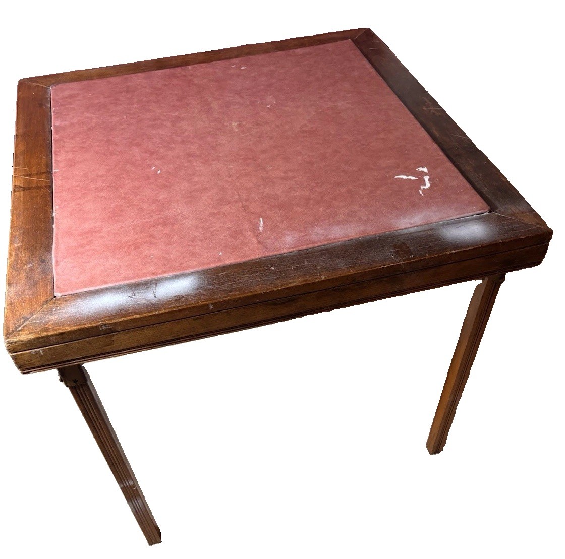 Vintage Card Table Leg O Matic 29″x29″ Folding Wood Table