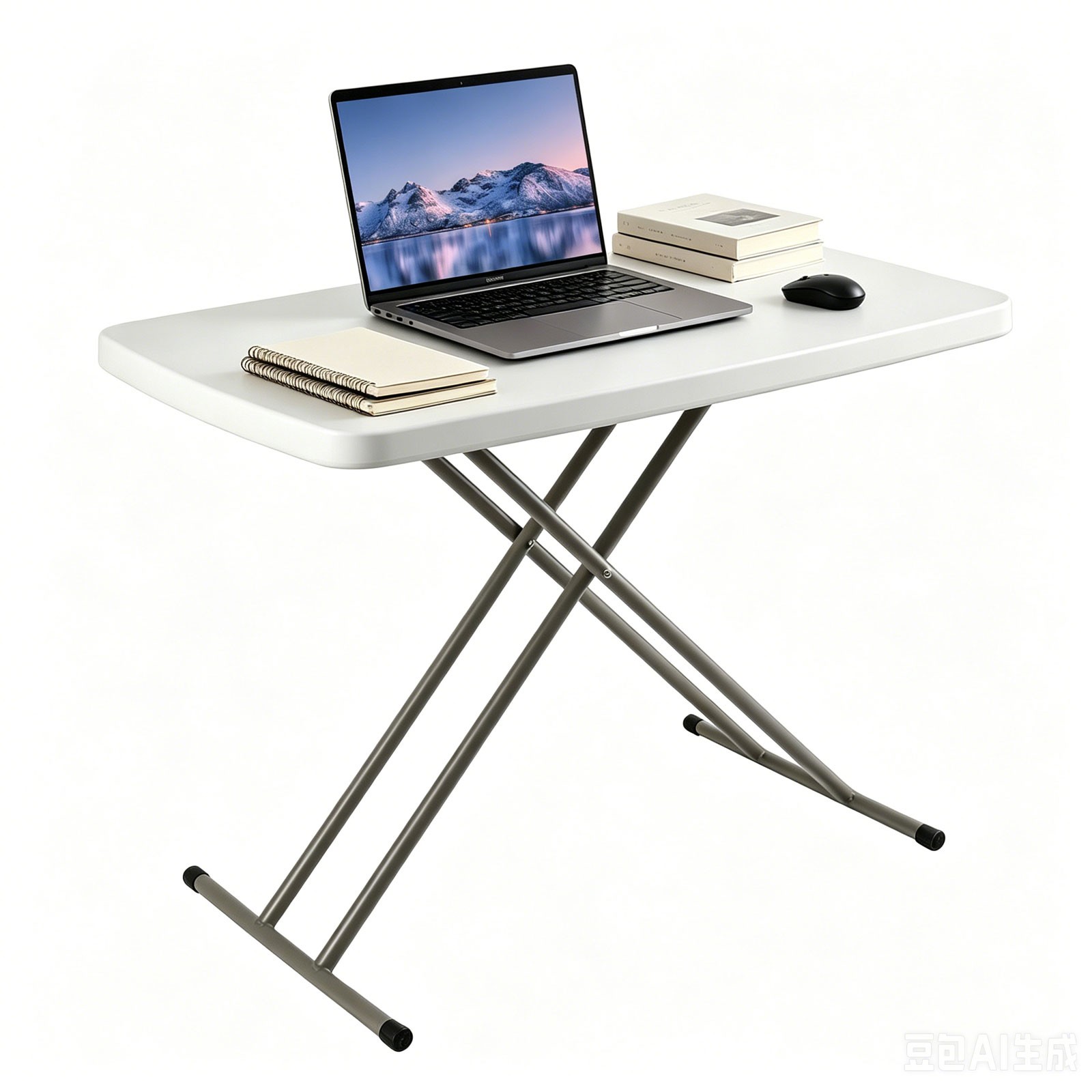 30 Inch Folding Table Utility Adjustable Table for Small Spaces Indoor Outdoor