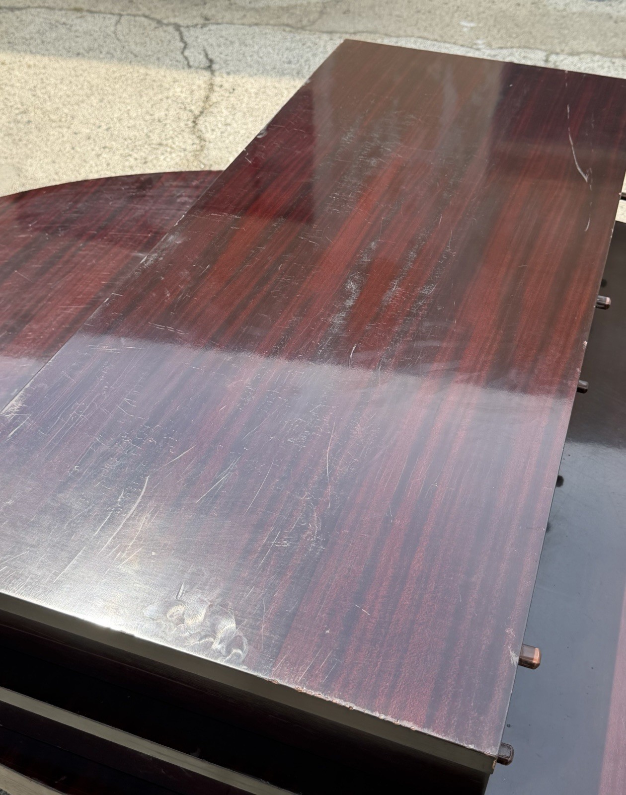 Baker Barbara Barry Art Deco Style Oval 2 Leaf Extension Mahogany Dining Table