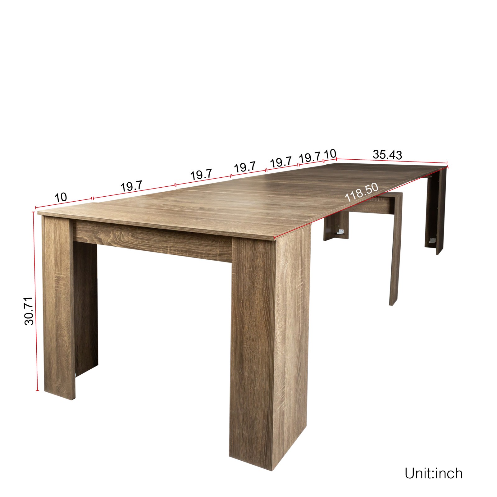 Multifunctional Extendable Console Table – Space-Saving Transformer for Home