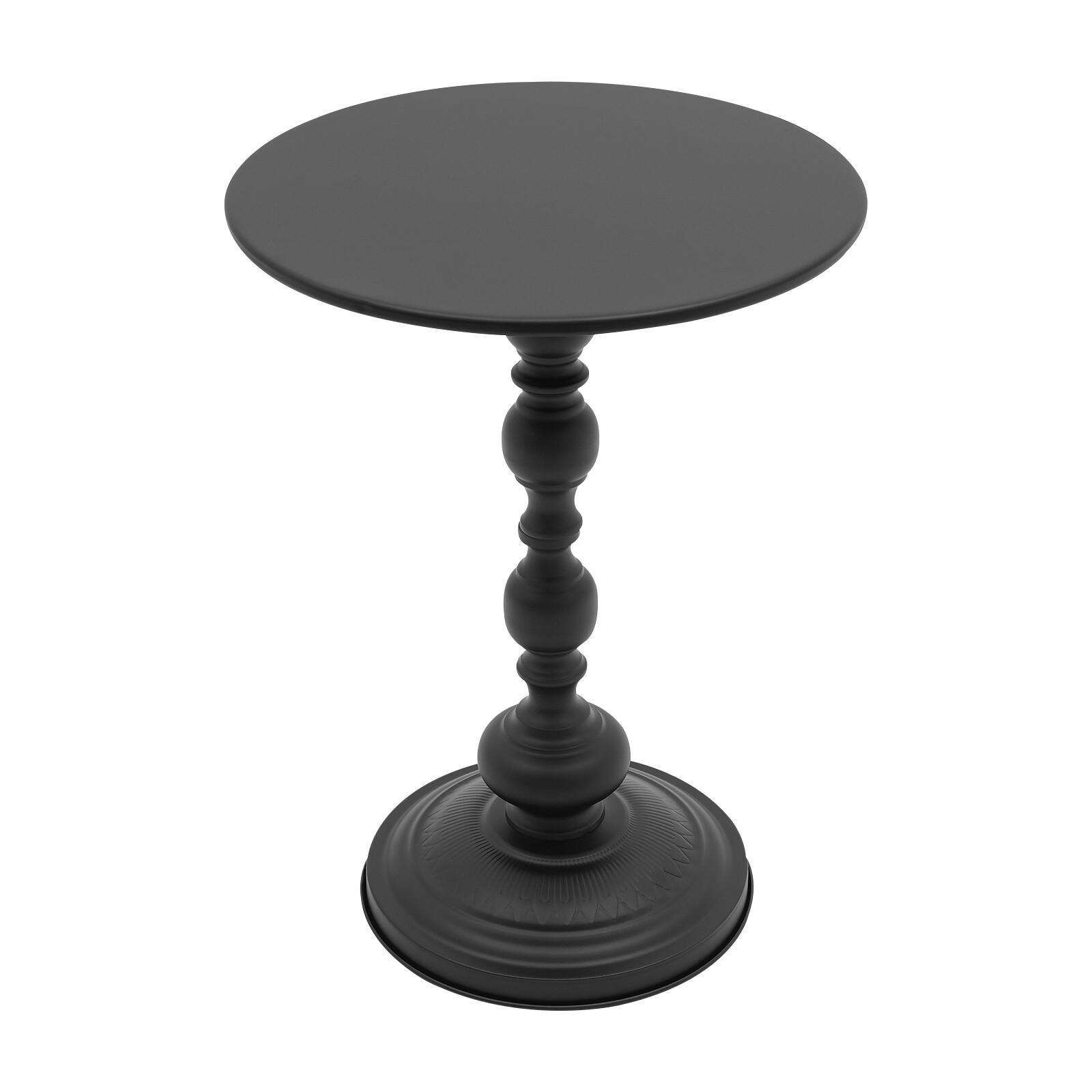 Retro Round Side Table Carbon Steel Sofa End Table Living Room Bar Coffee Table