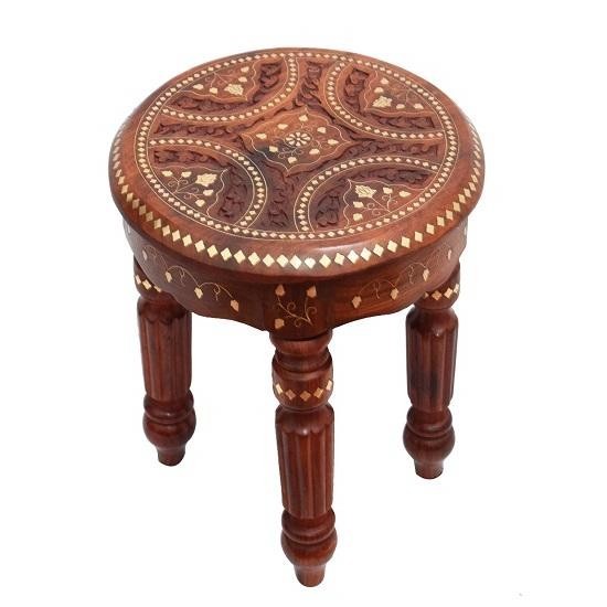 Wood, carving. Beautiful carving design. Side table. Coffee table. Corner table