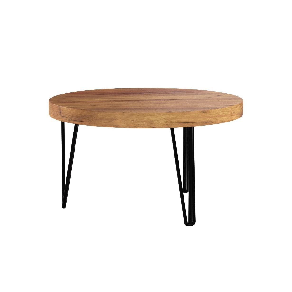 Rustic Round Old Elm Wooden Coffee Table