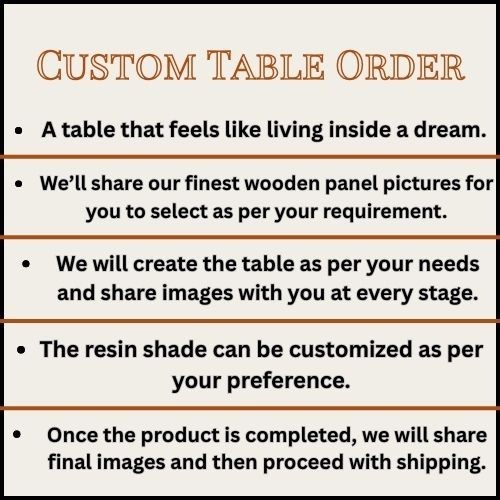 White Epoxy Resin Corner Tabletop Live Edge Wood Luxury Custom Furniture Decor