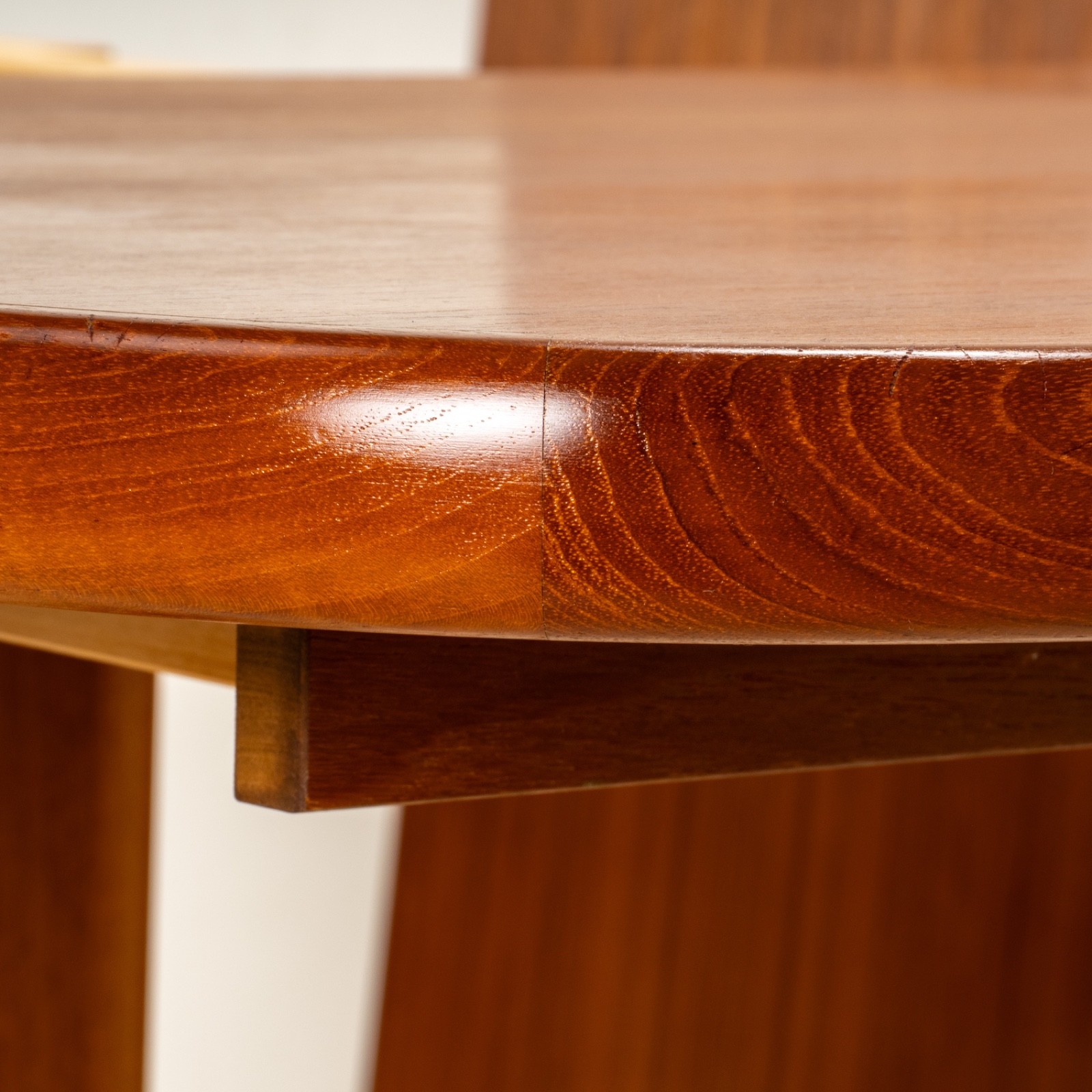 Rasmus Danish Modern Teak Extension Dining Table 2 Leaves Denmark MCM 98.5″
