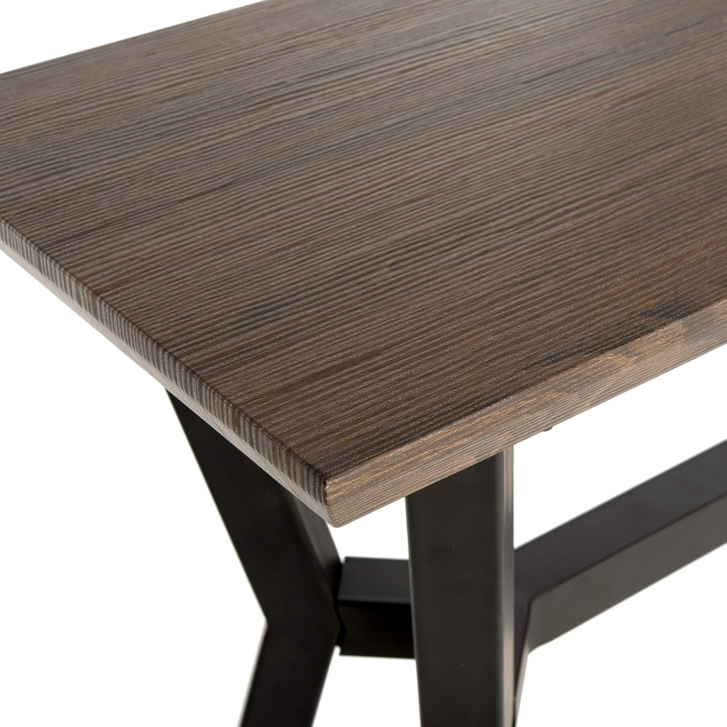 Stylish Home Andrew Brown & Black Console Table for Any Room