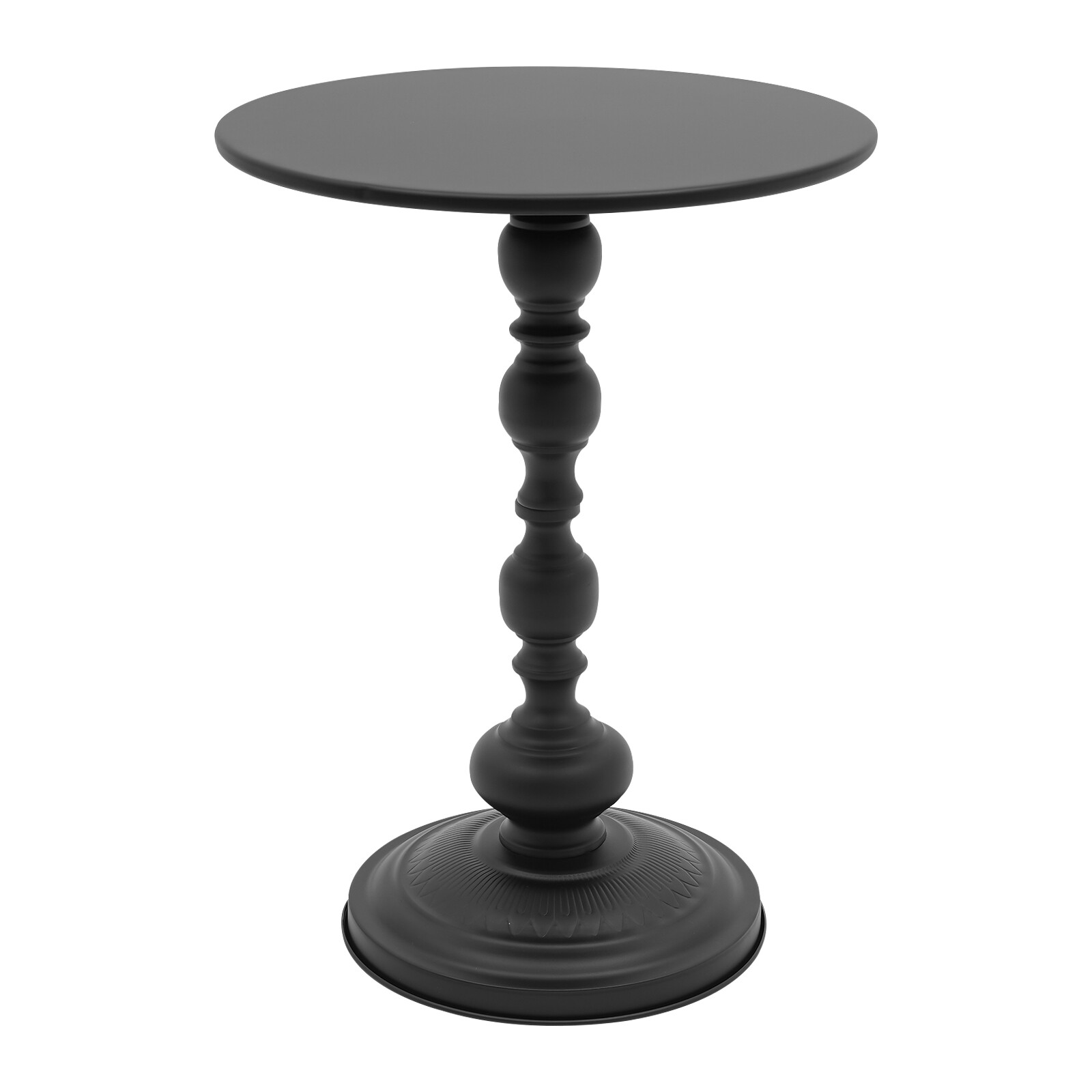 Retro Black End Table, Side Table For Couch, Sofa Side Table For Living Room