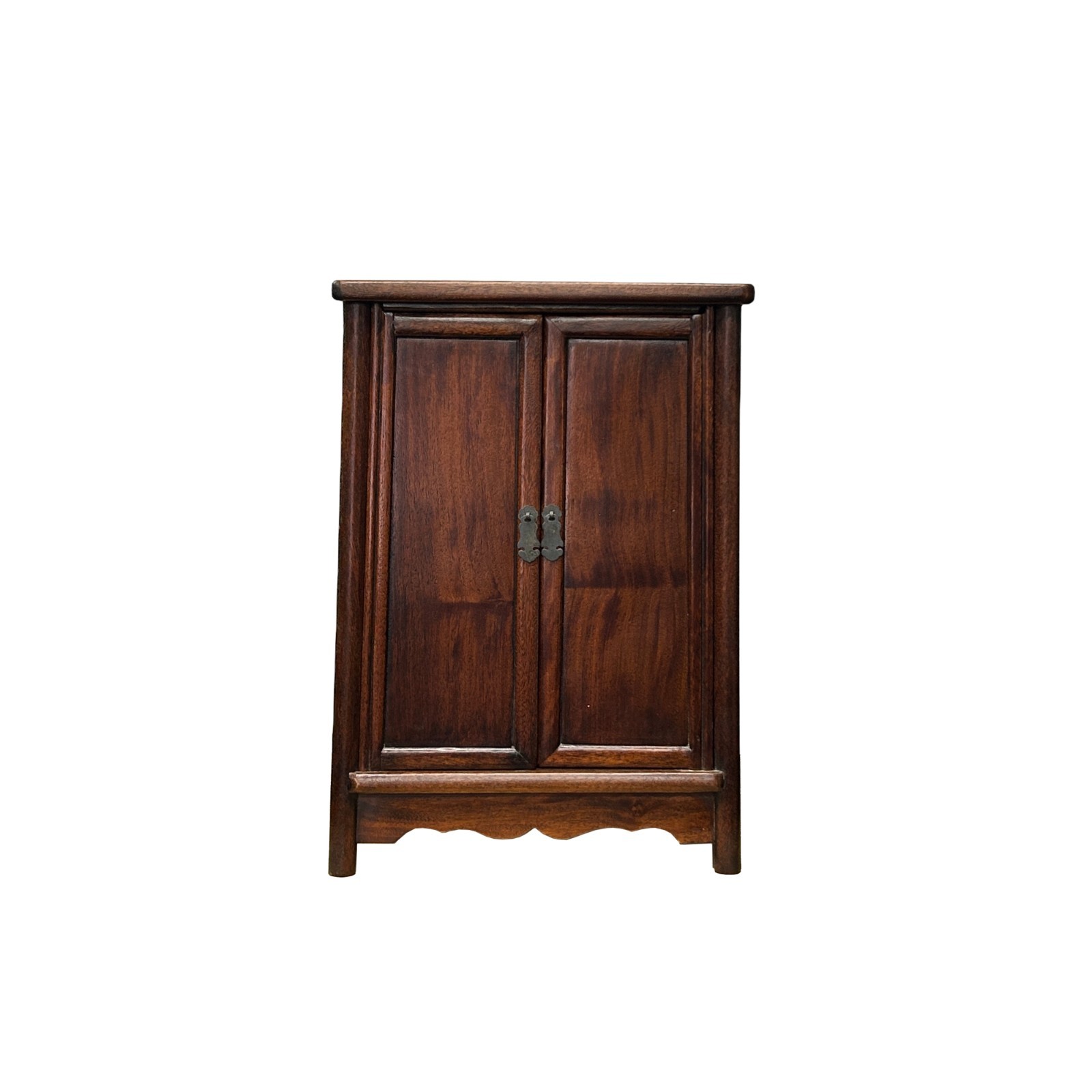 19.5″ Natural Wood Pattern Brown 2 Doors Small Cabinet Chest GB249