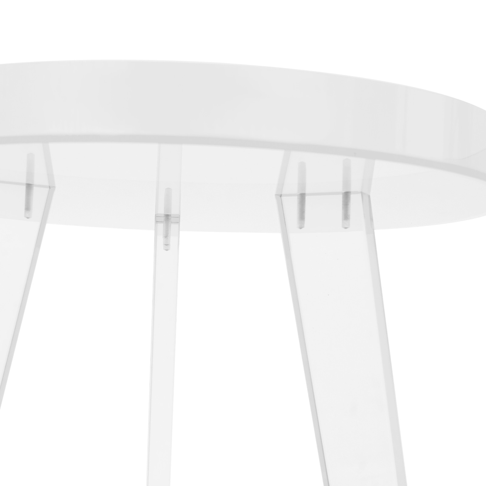 Side Table, End Table, Clear Acrylic Side Table for Living Room, Bedroom