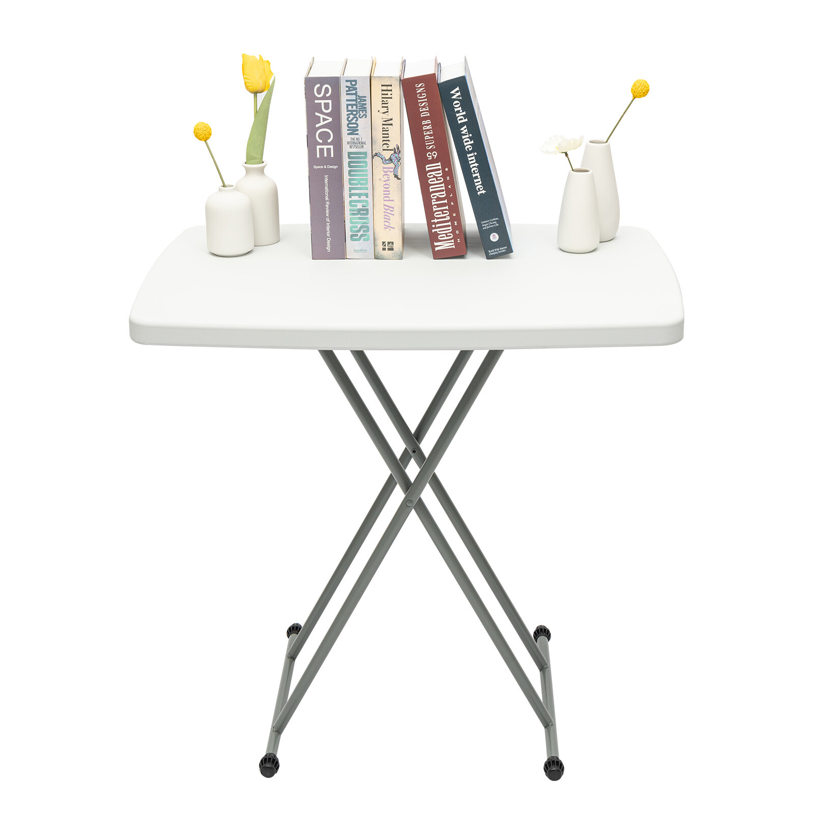 Portable Indoor Outdoor Folding Table Picnic Adjustable Height Camping Table