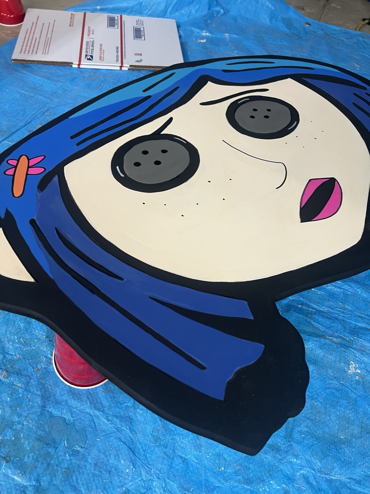 Coraline Coffee Table special order 40×30 Free shipping. By hypnotic Art design