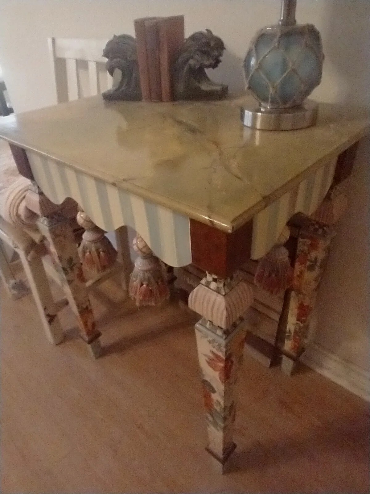 Mackenzie Childs Tassel Table – MINT condition!