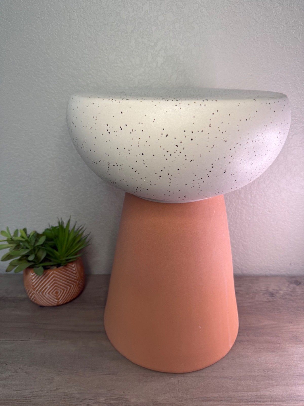rare urban outfitters ceramic indoor outdoor side table plant not included