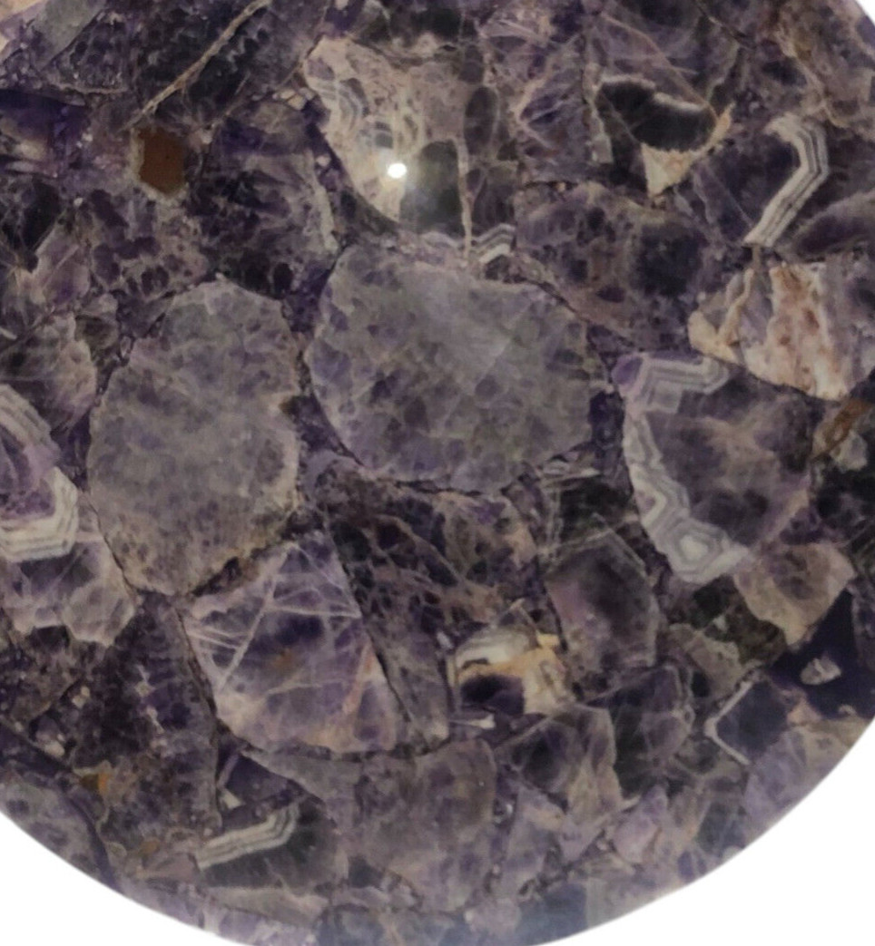 Round Coffee Table, Amethyst Table Top, Living Room Dining Table, Home Decors