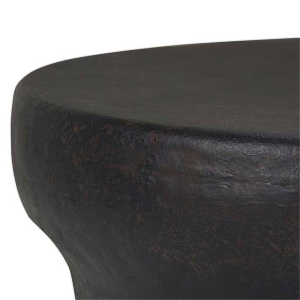 Simpli Home Garvy Industrial 33 ” Metal Coffee Table in Rustic Bronze