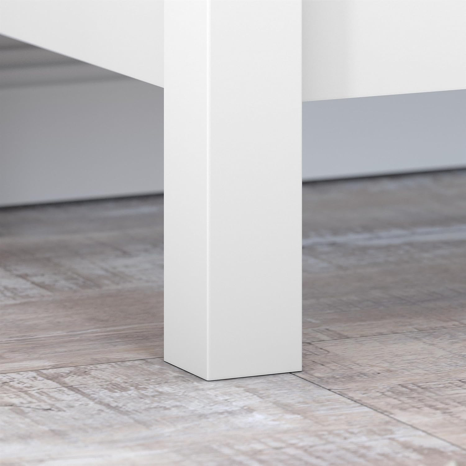 Mayfield Small End Table with Drawer in White and Shiplap Gray for Any Room