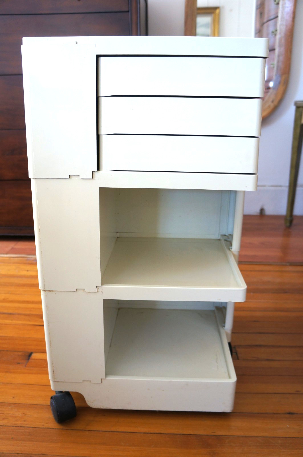 Joe Colombo 1970s Bieffeplast Iconic Original Boby Office Trolley ORGANIZER