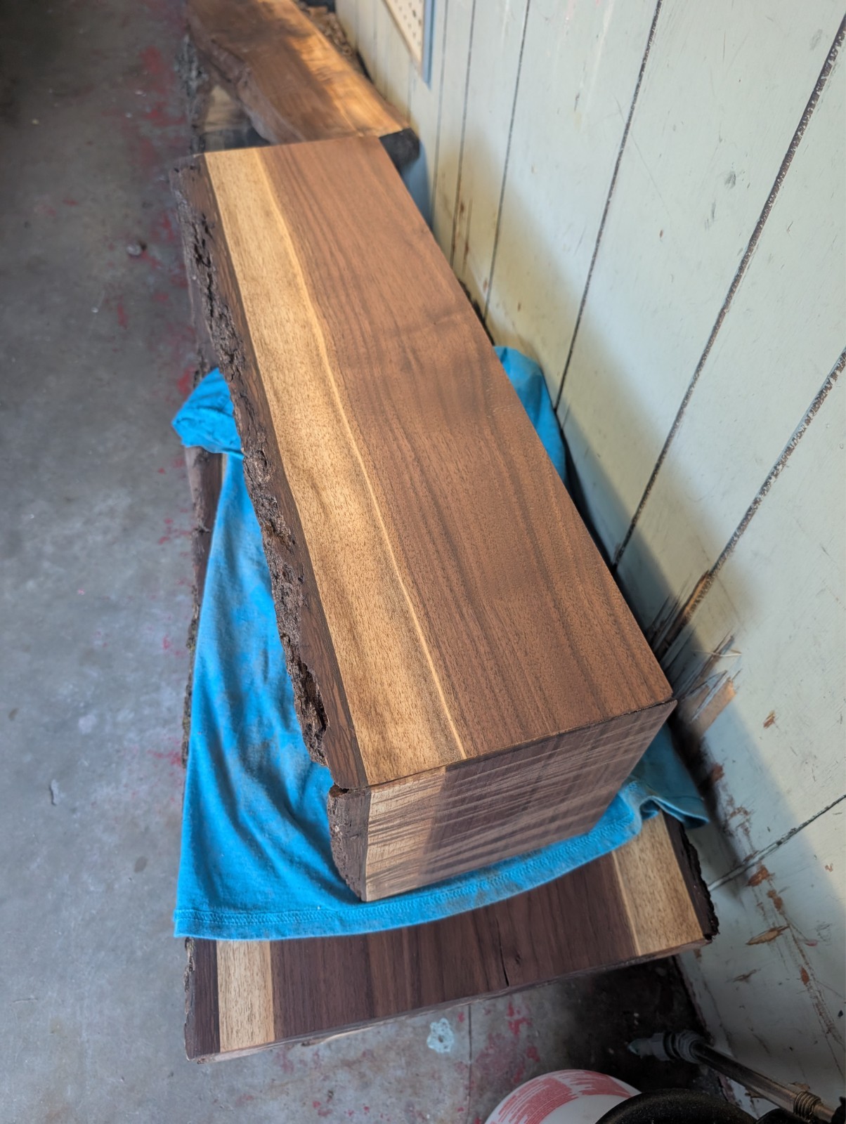 Live Edge Solid Black Walnut table Riser, Handcrafted 24×9 8 inch highRise