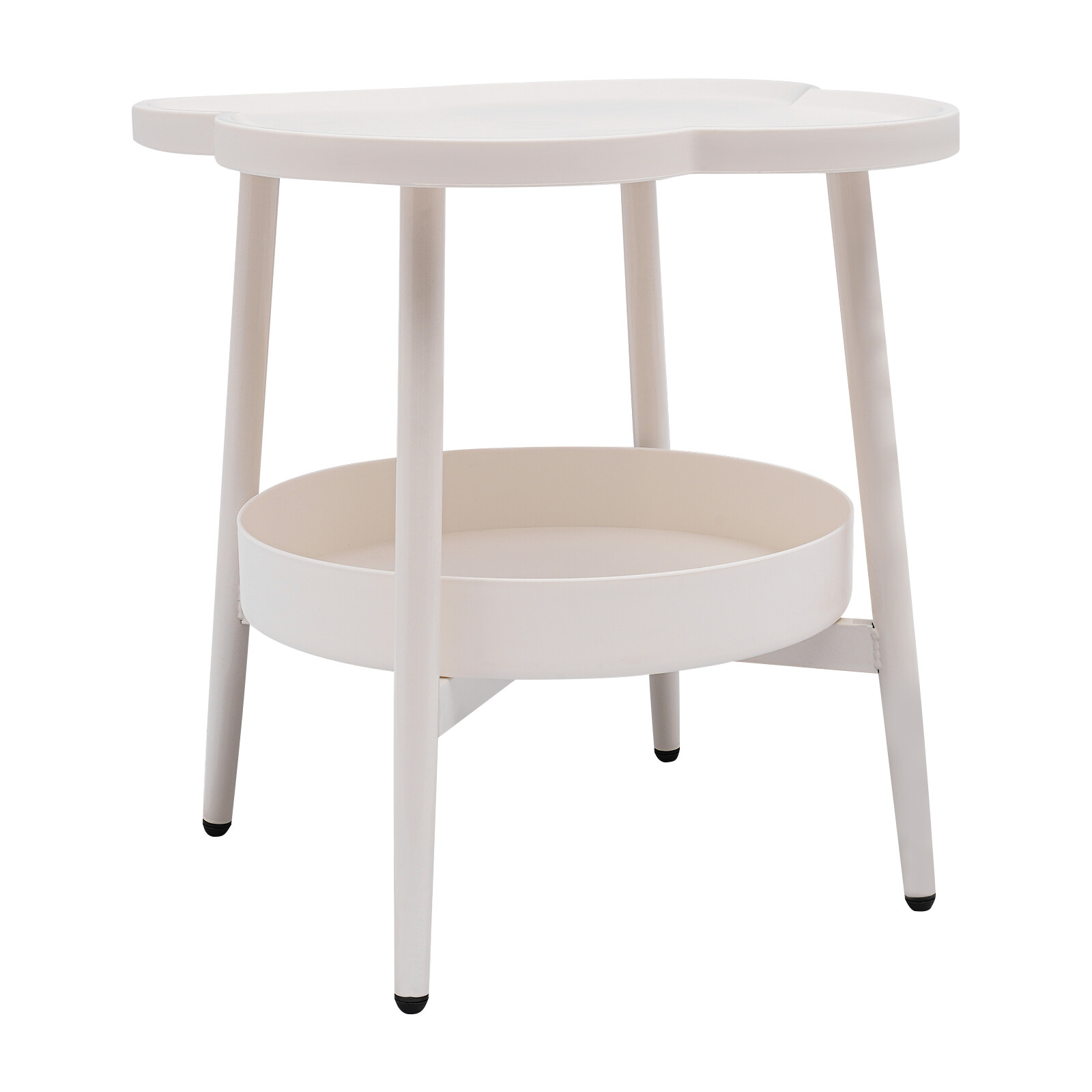 Four-leaf Clover Shape End Table Living Room Coffee Table Bedroom Snack Table