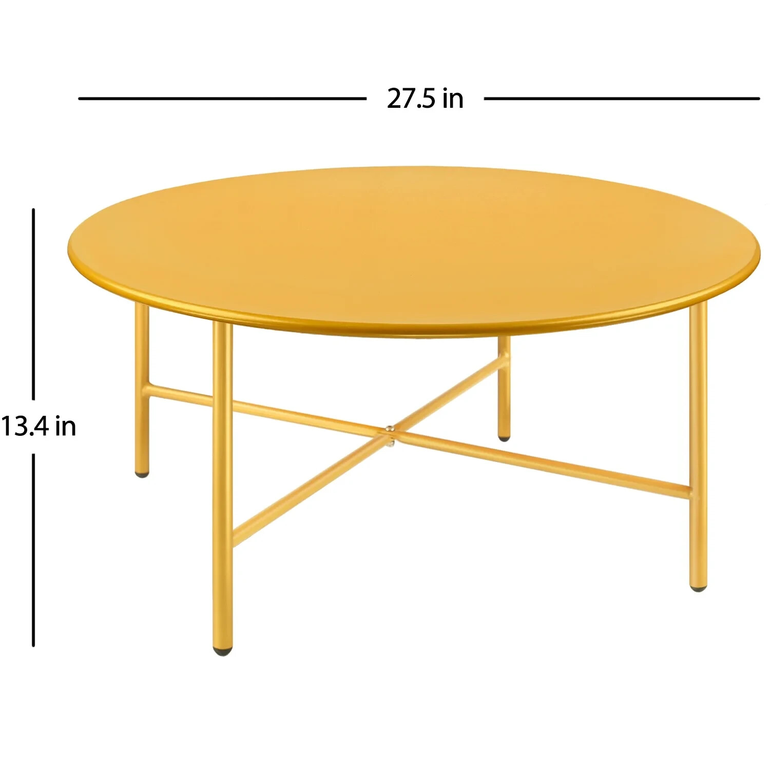 Round Coffee Table, Industrial End Table in Living Room, Side Table for Any Room