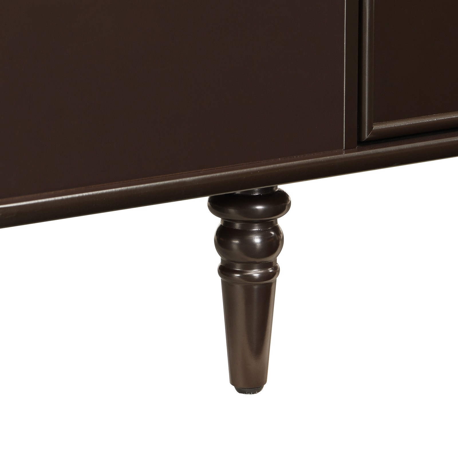 A rectangular coffee table with four drawers and two hidden storage compartments