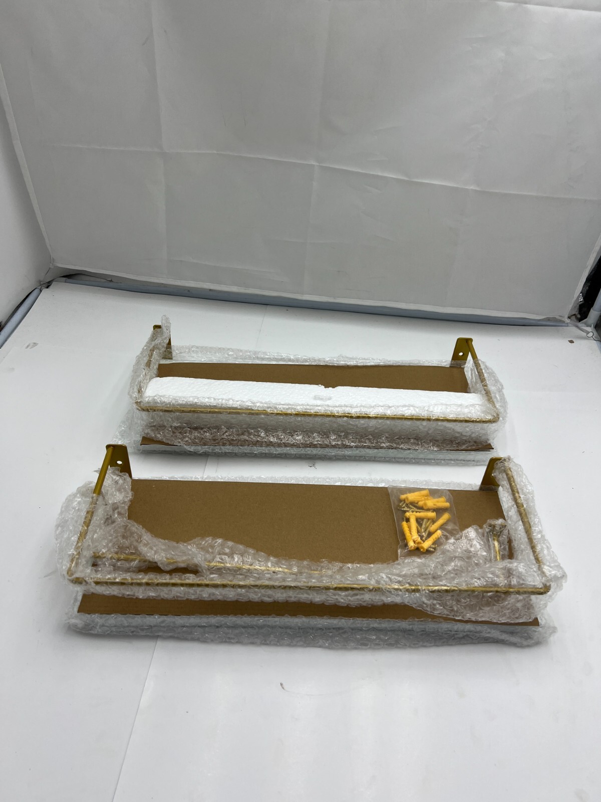 Onlysky White Floating Shelve Towel Rack For Living Room Bedroom – SHIPS FAST