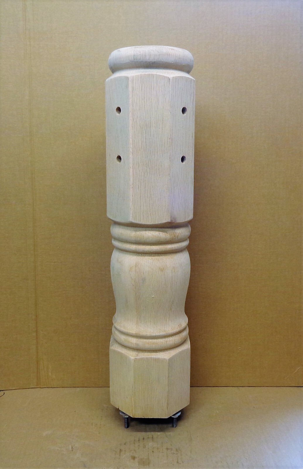 NOS Red Oak Pedestal Turned Column for Table
