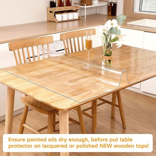 42 X 76 Inch Clear PVC Dining 42 x 76 Inches New Clear Dining Table Protector